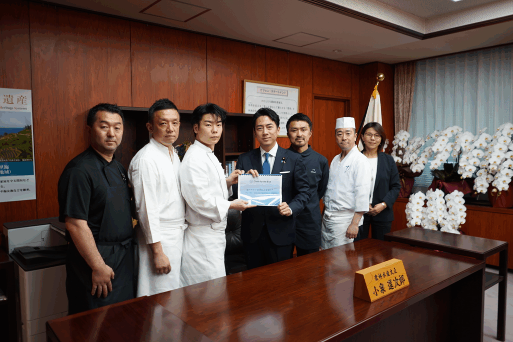 2025年6月、小泉農林水産大臣に提言書を手交、意見交換を行った。（撮影：本間勇輝）