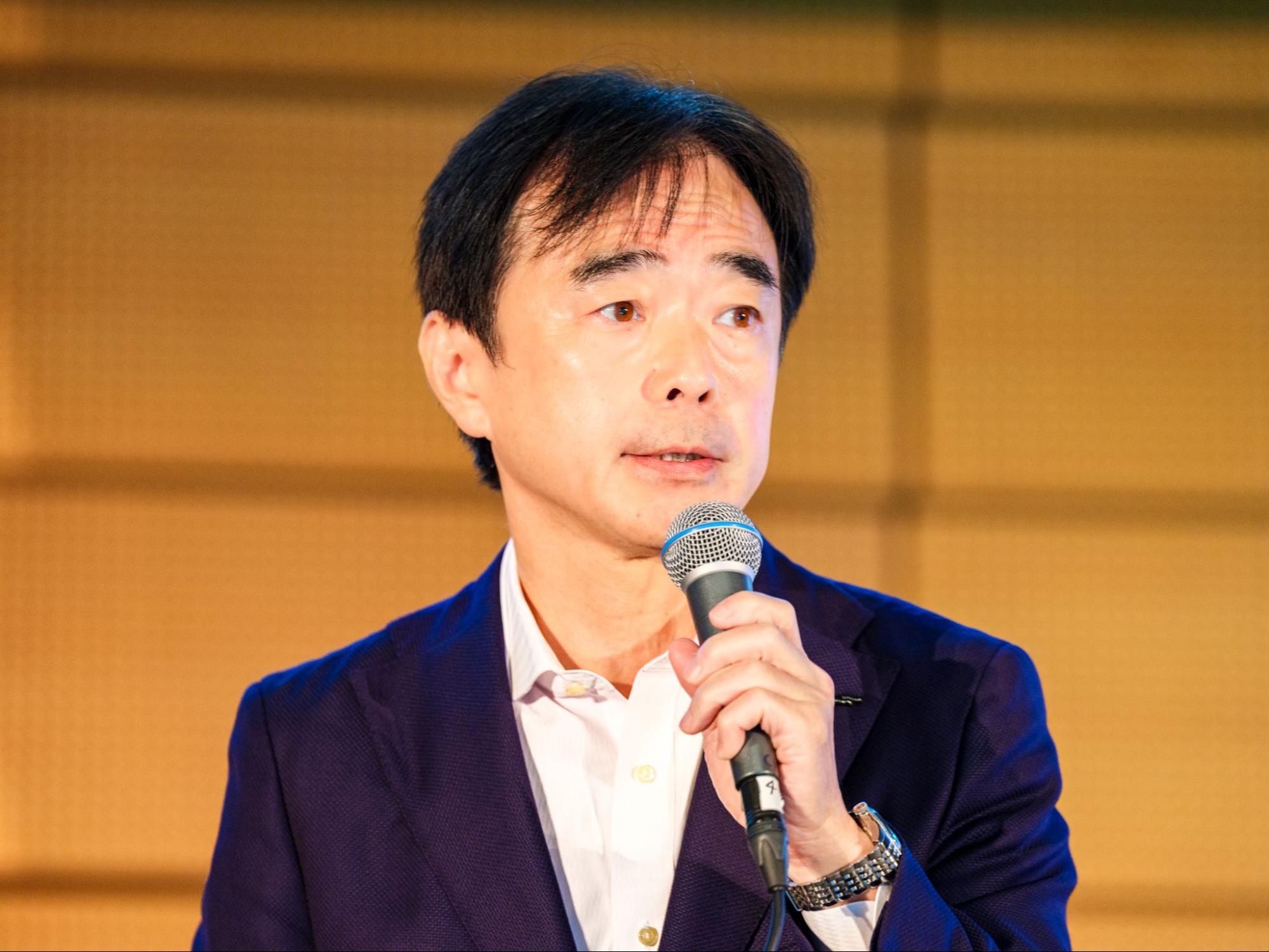 マルハニチロの佐藤雄介さんが、電子トレーサビリティへの取り組みを解説 