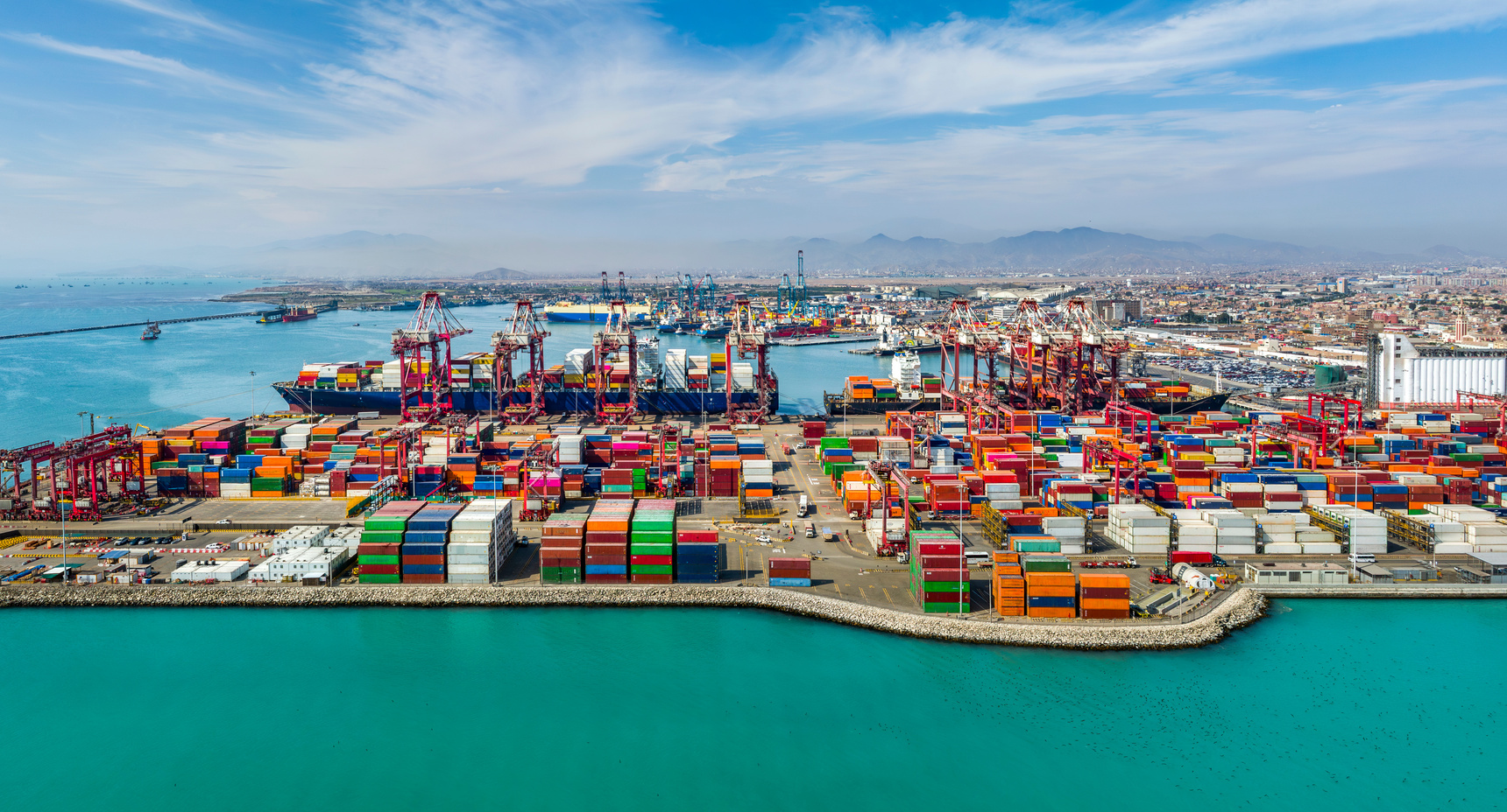 Callao is Peru's largest port city, handling most of its imports and exports. 
