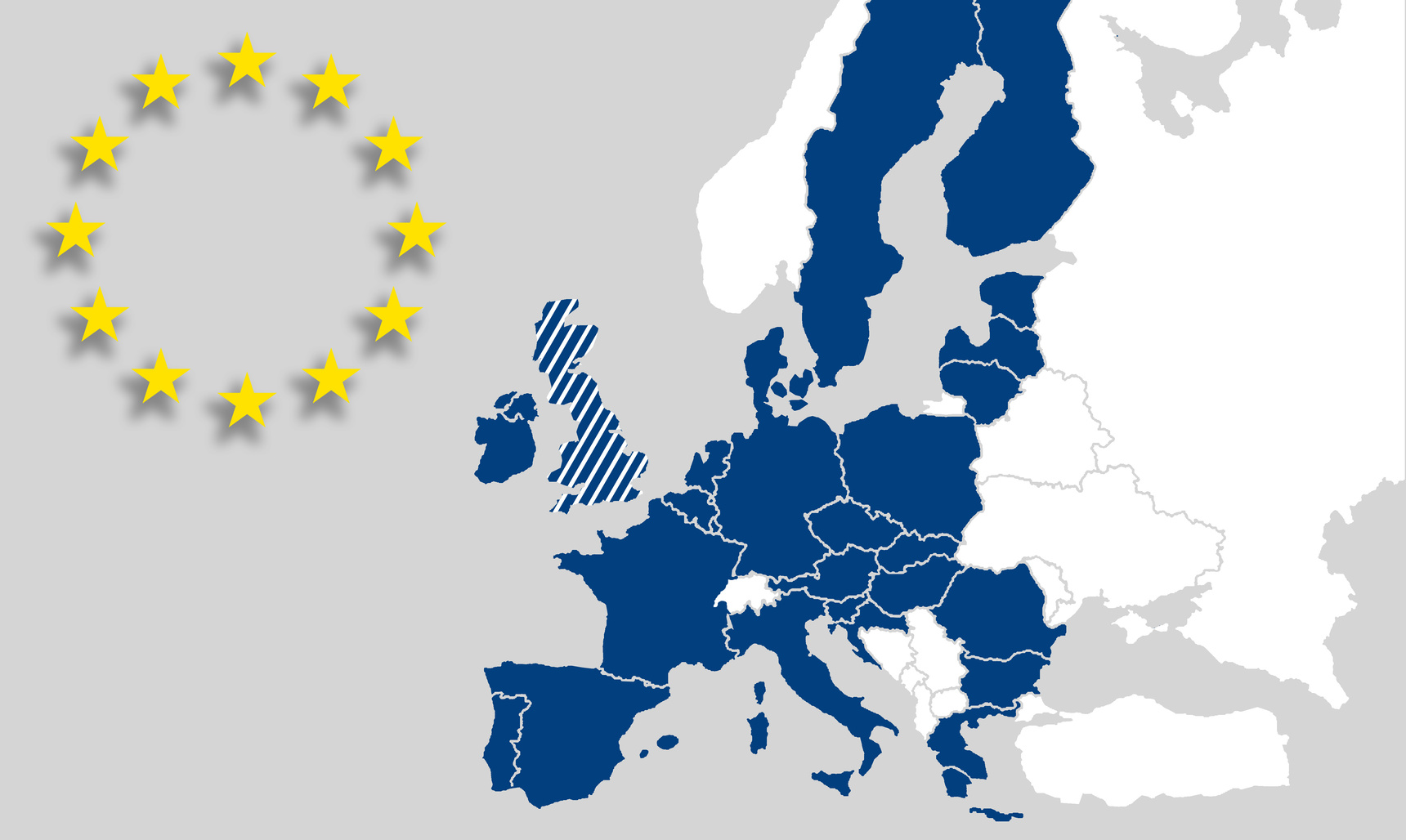 The European Union (EU) consists of 27 member states since the UK's departure. 