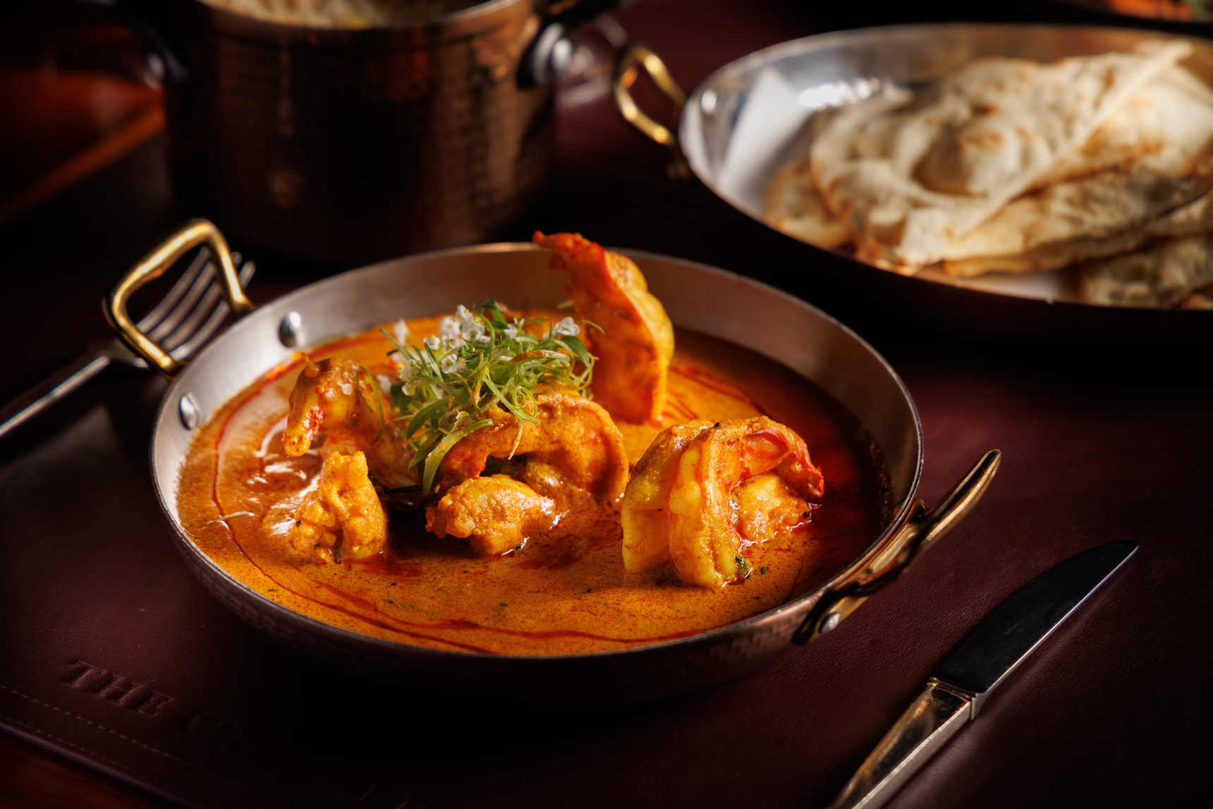 The Chinnery Feast - Tiger Prawn. This photo is courtesy of The Chinnery, Mandarin Oriental, Hong Kong. 